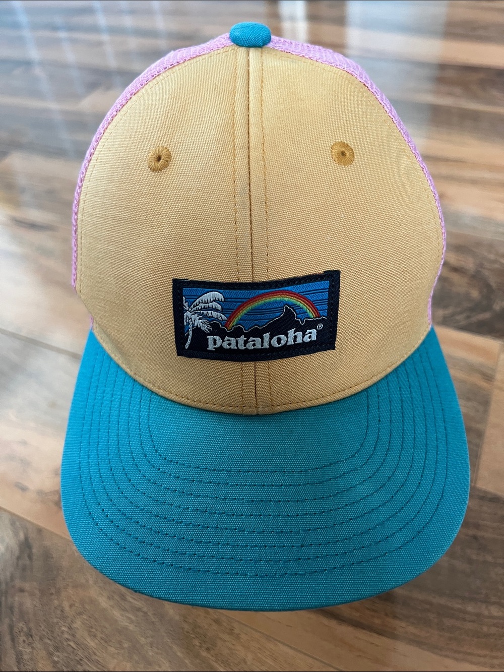 Patagonia Pataloha Hawaii Trucker Hat Rainbow Mesh Snapback Surf Cap Colorblock